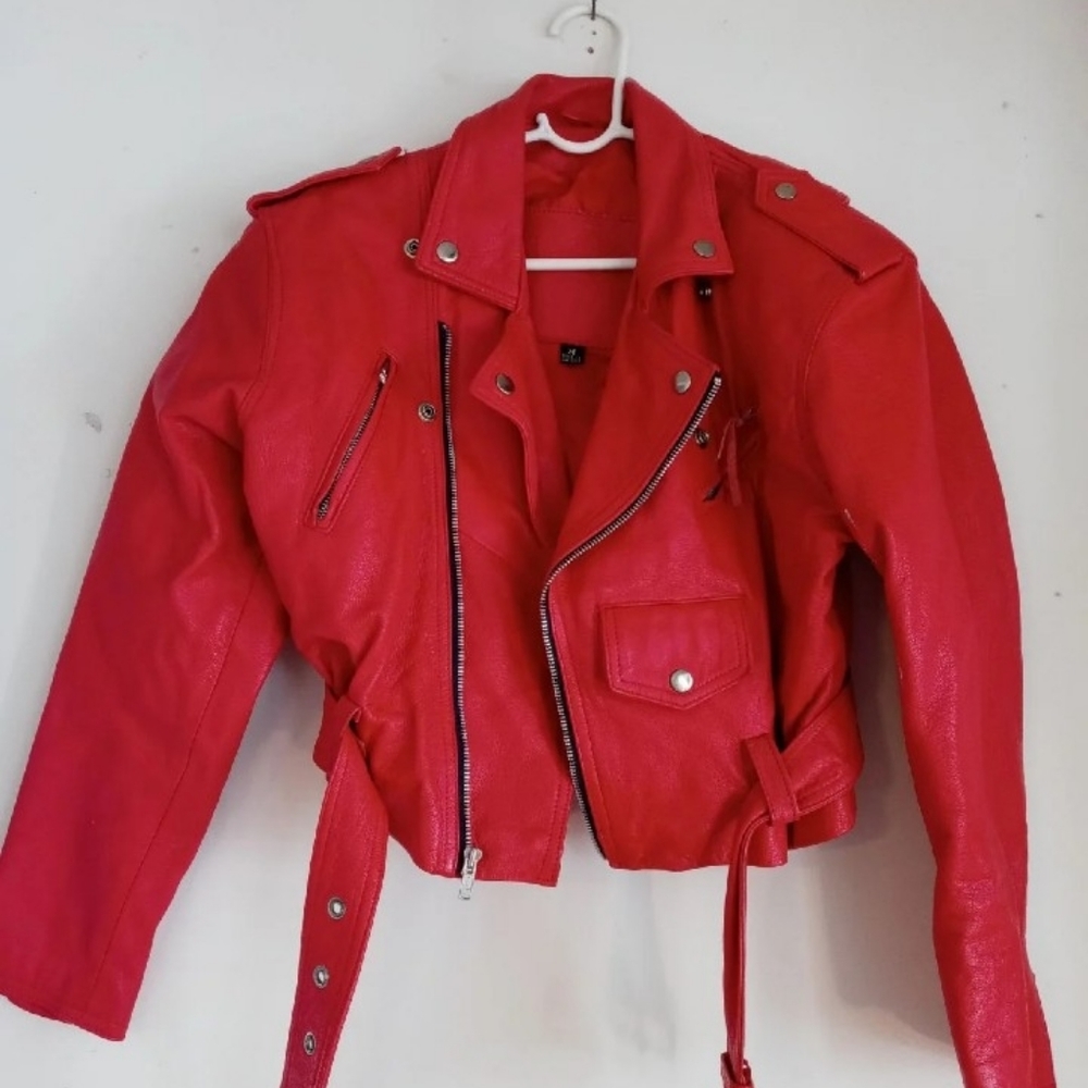 Vintage leather motorcycle jacket by FIRST